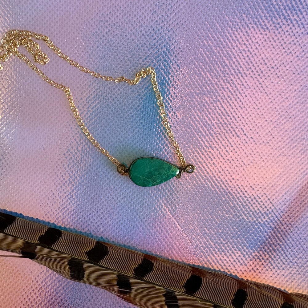 Green Pendant Necklace